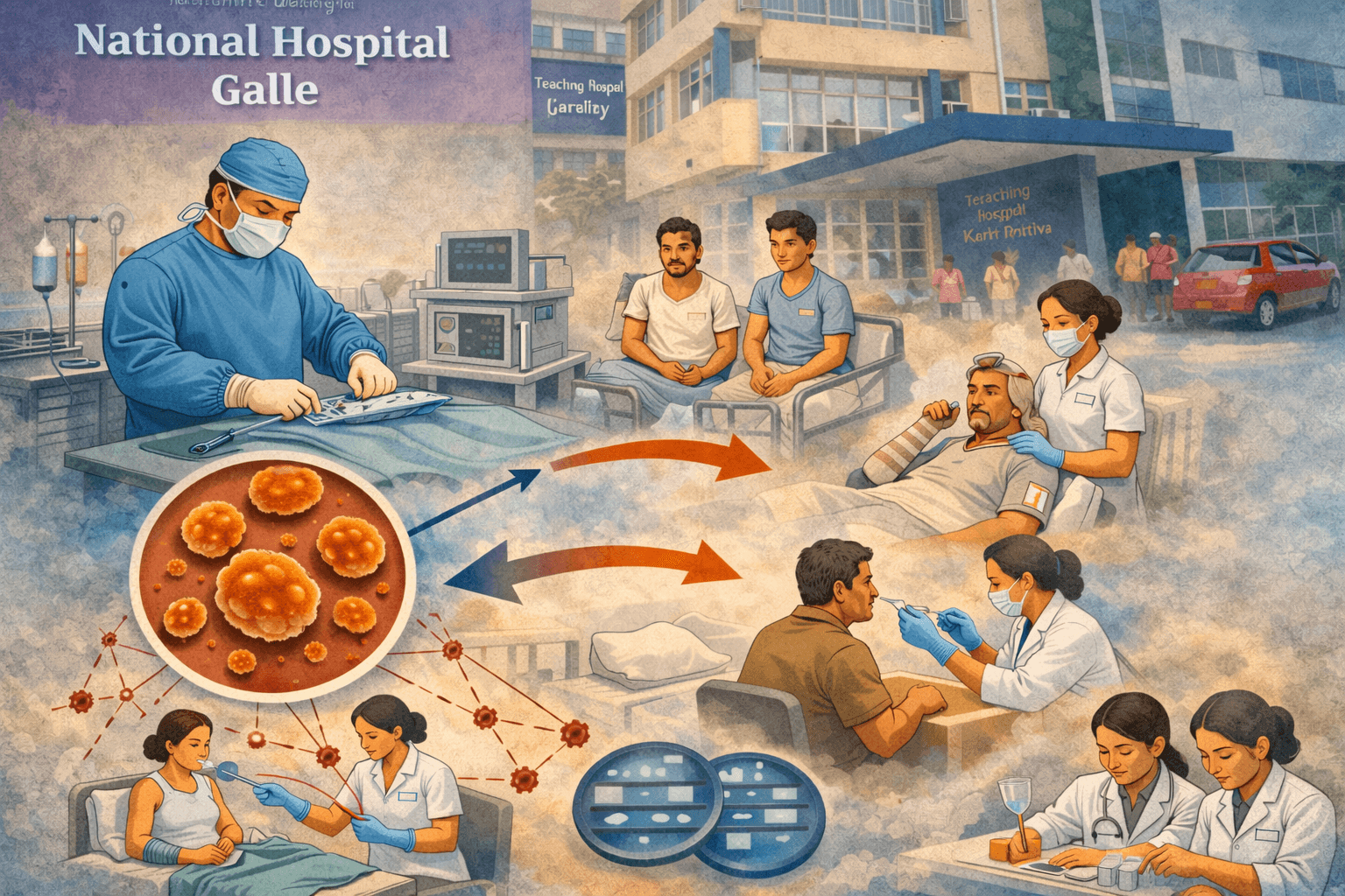 Colonization and in-hospital transmission patterns of methicillin-resistant Staphylococcus aureus among surgical patients at Teaching Hospital Karapitiya” (MRSA)- 2016